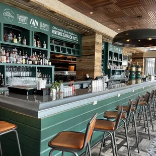 bar area in the daylight