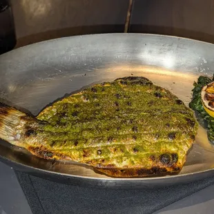 Chargrilled Whole Branzino