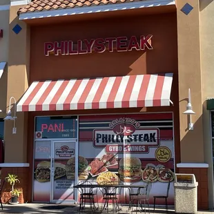 the front of philly steak
