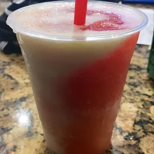 Strawberry/coconut daiquiri