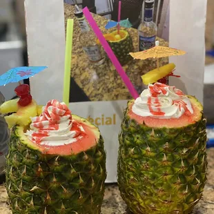 Pineapple cocktails