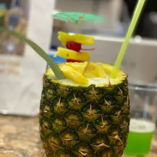 a pineapple cocktail
