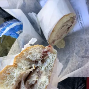 Next to no meat. It&apos;s bad. I literally just ate a cranberry sauce sandwich.