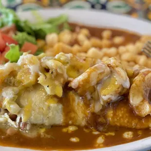smothered shrimp burrito
