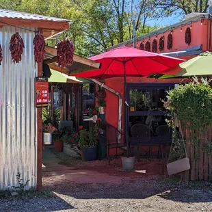 Entrance to the patio.