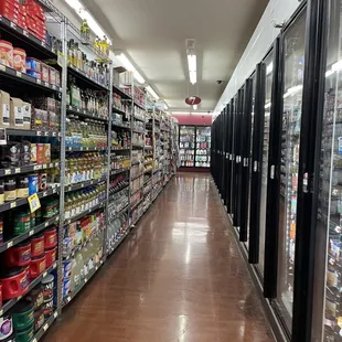 the aisles of the store