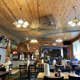 The interior has character!