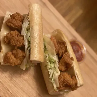 Golden Fried Shrimp Po&apos;Boy w Provolone