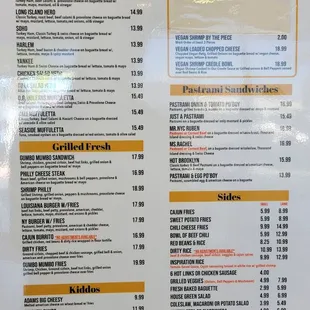 Menu 2/2