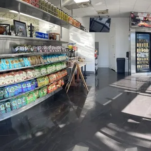 a woman sitting at a counter