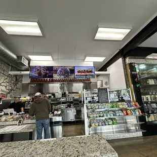 Inside, ordering counter