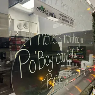 There's nothing a Po'Boy can't fix. From Beyoncé