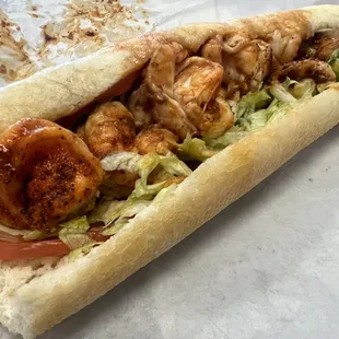 Grilled Shrimp Po'Boy