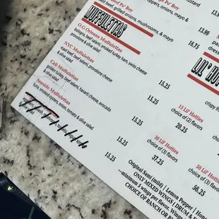 The last known remnants of the veggie muffuletta