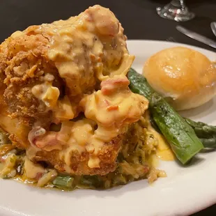 Stuffed Fried Redfish - VERY GOOD!!