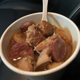 The most delicious restaurant gumbo I have ever had! Just look at it!