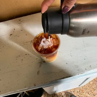 Iced coffee