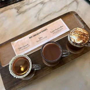 Hot Cocoa flight