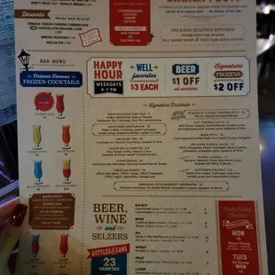 Menu (drinks)