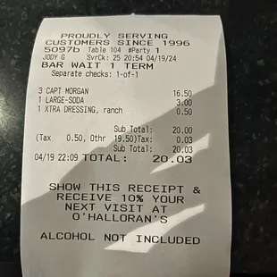 Receipt