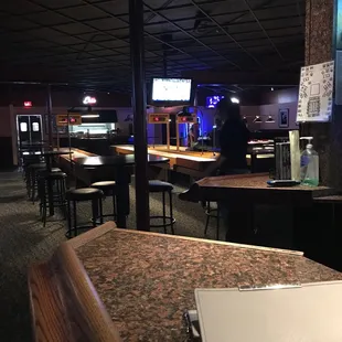 the bar and seating