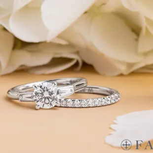 Engagement Rings by Fana sold at Orloff Jewelers.