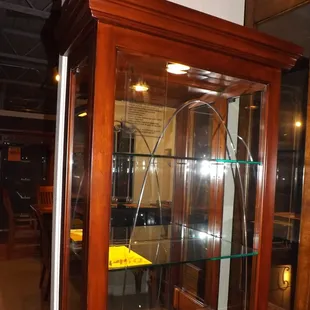 Wood and Glass Curio