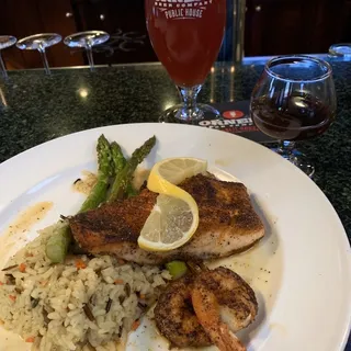 Blackened Salmon & Shrimp