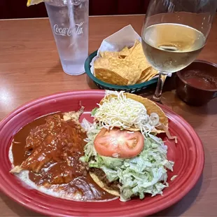 Chile Relleno, Tostaguac, &amp; taco