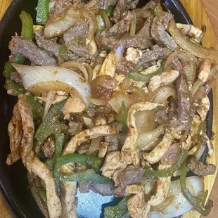 Steak and Chicken Fajitas