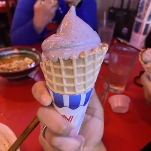 black sesame ice cream