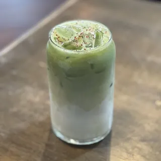 Matcha Rose Latte