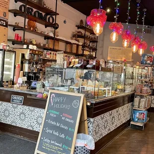 the interior of the restaurant