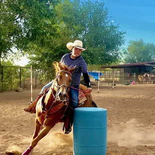 My daughter practices at Orona Ranch and she loves to do this in the evenings.