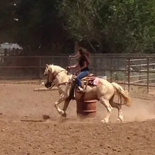 Riding lesson at Orona's Ranch