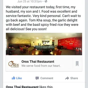 We are really happy when we know our customers love our food and happy when came here. Thank you so much for your post.