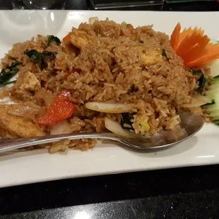 Spicy Basil Fried Rice - Vegetarian