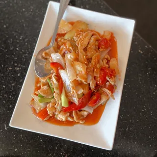 48. Pad Prik/onion-bell pepper