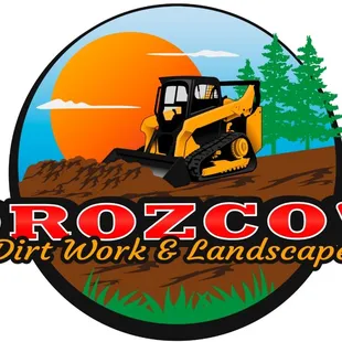 the logo for orozco's dirt work and landscape