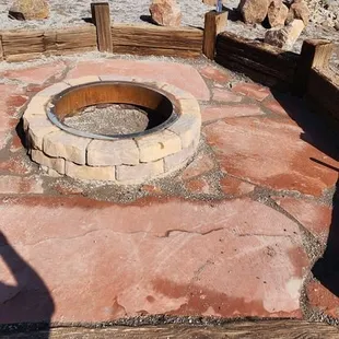 an outdoor fire pit