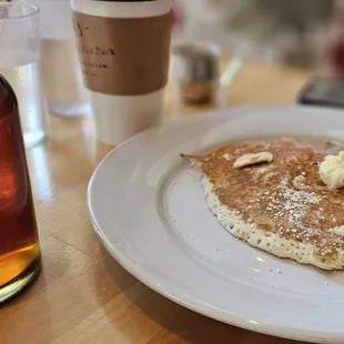 $7.50 single Naked Cake and a bottle of real maple syrup