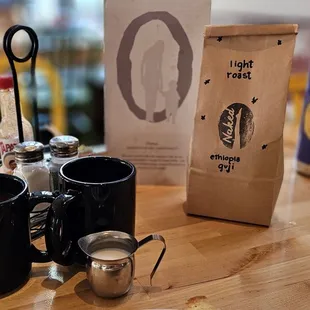 complimentary coffees for purchase of a $19 pound of light roast Ethiopian beans