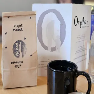 a pound of light roasted Ethiopian beans