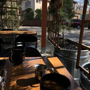 Outside seating