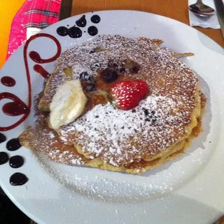 Blueberry Cornmeal Pancakes