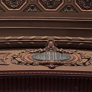 a close up of a sign