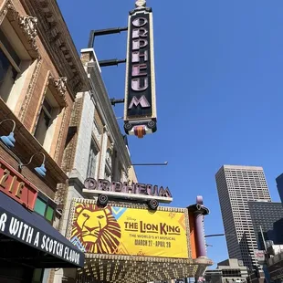 Marquee for the lion King