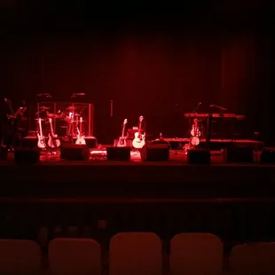 The stage is prepped and ready for Glen Campbell's "The Goodbye Tour". - April 29, 2012