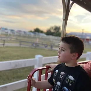 Train ride around the property