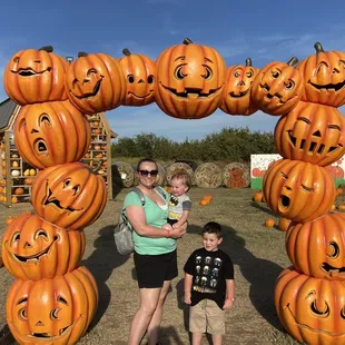 Hay ride takes you back to a pumpkin patch.